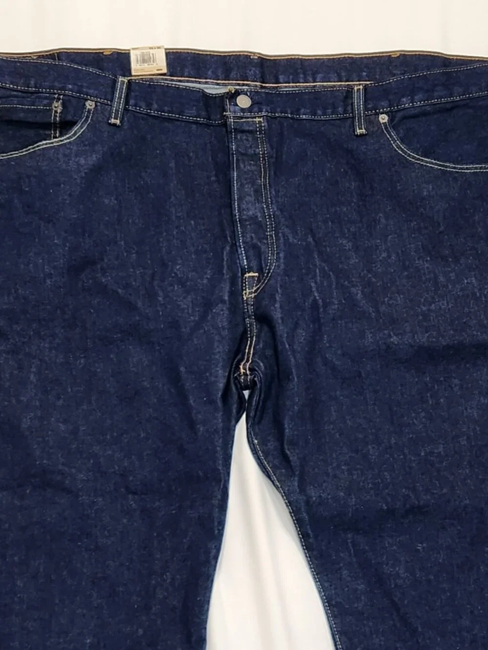 Levi’s 501 Original Men’s Big & Tall Jeans 52x30 NWT Dark Wash Blue Stretch